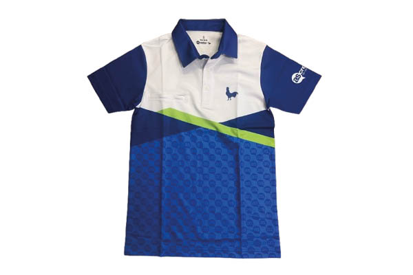 Teampolo klassieke kraag Mesh Eigen ontwerp