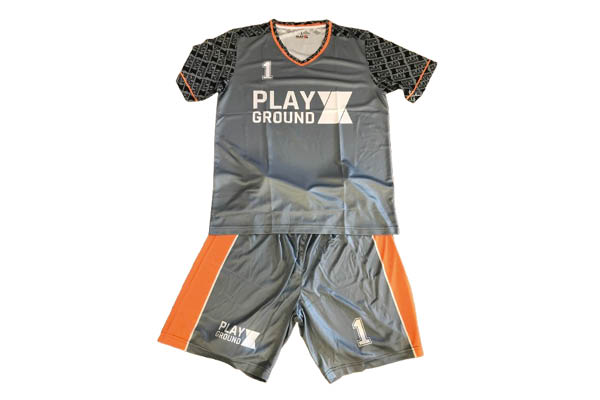 Teamshirt V-hals Micro Eigen ontwerp met naam en nummer